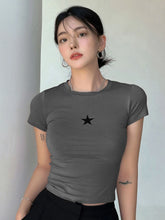 DAZY Star Print Crop Tee